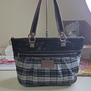 Coach Poppy Rare Tartan Plaid Shoulder Bag